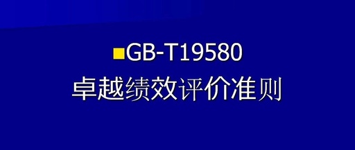 政府质量奖的评审依据：卓越绩效评价准则