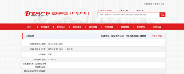 广州市番禺药业“偷税”被处以罚款近140万元