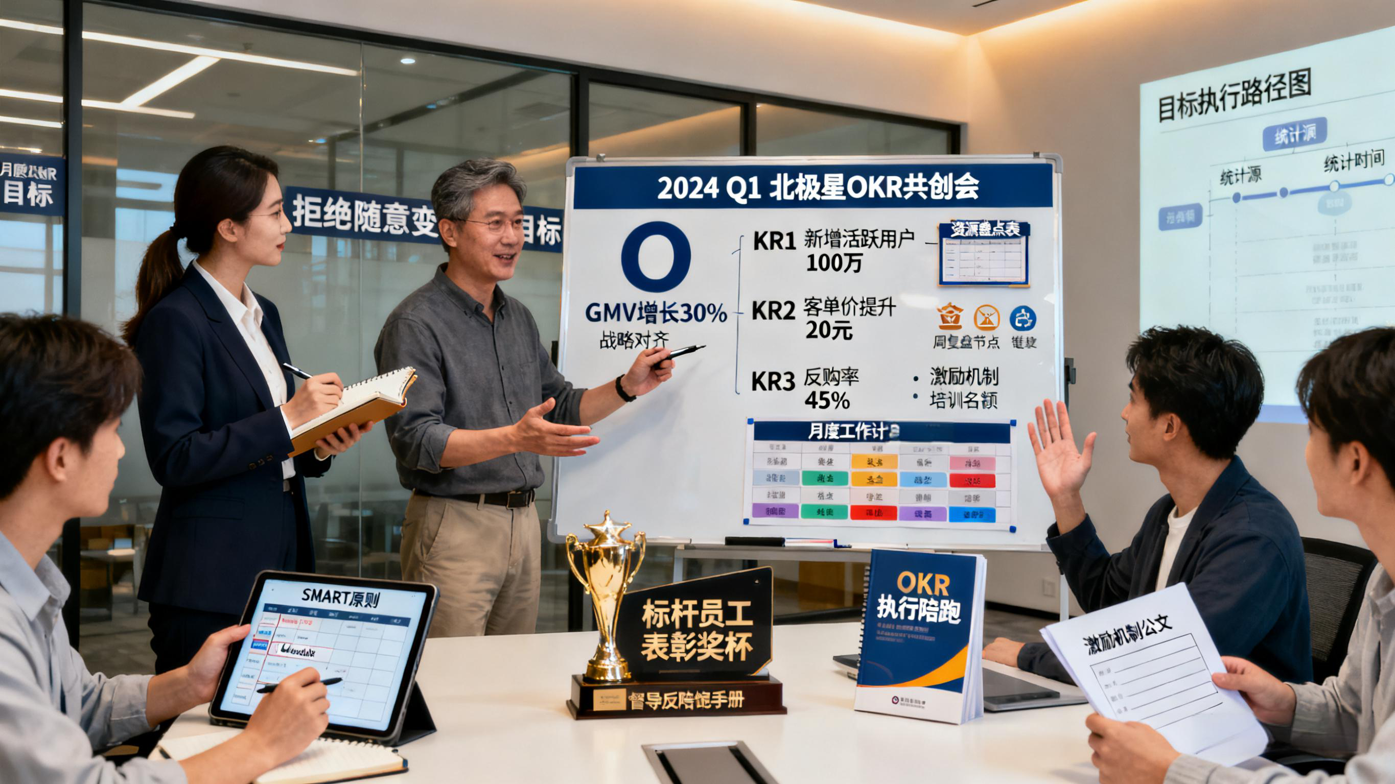 北极星OKR知识库官网-为何80%管理目标难落地？北极星OKR带你破局插图