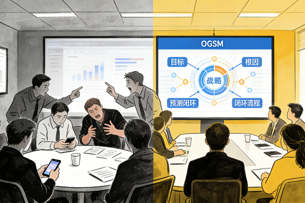 经营分析会想不白开？记住“目标导向+根因驱动”，OGSM工具帮你落地见效