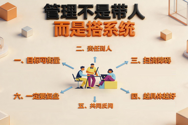 管理不是带人，而是搭系统：从“盯人”到“建规则”的高阶跃迁