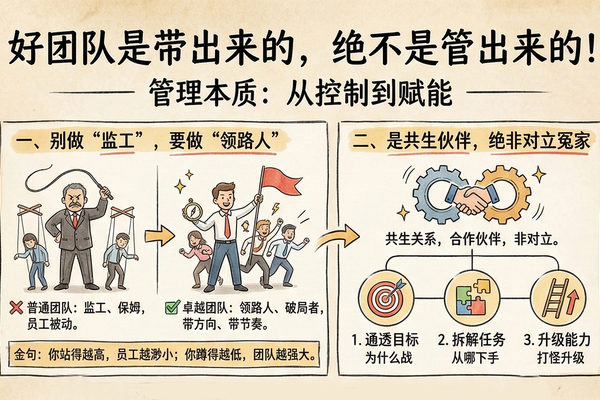 好团队是带出来的，不是管出来的