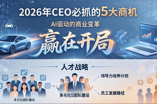 2026年CEO必抓的5大商机：从AI到人才，找准方向才能赢在开局