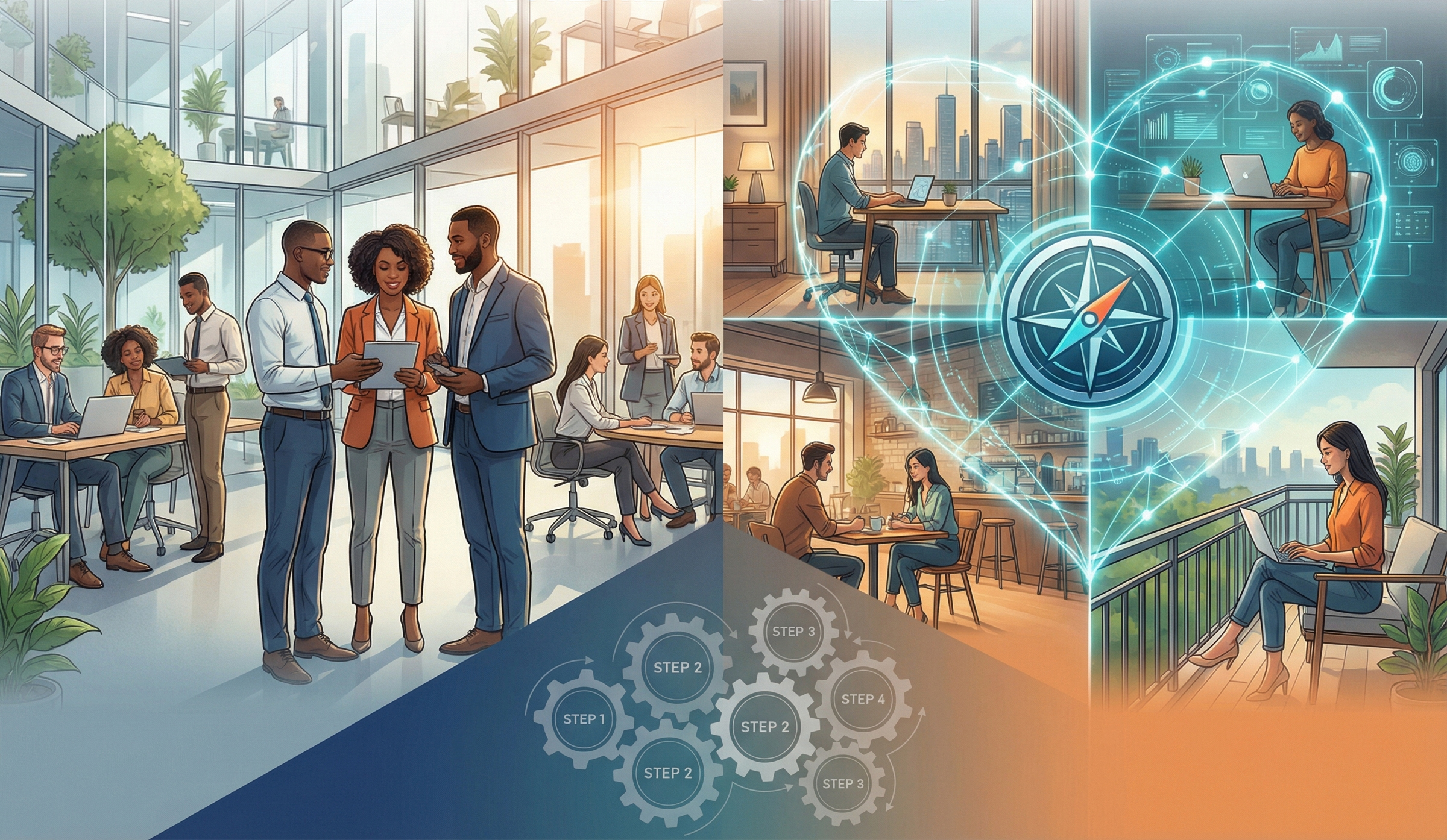 北极星OKR知识库官网-锚定隐形纽带：混合办公时代，全球统一价值观的重塑之道插图