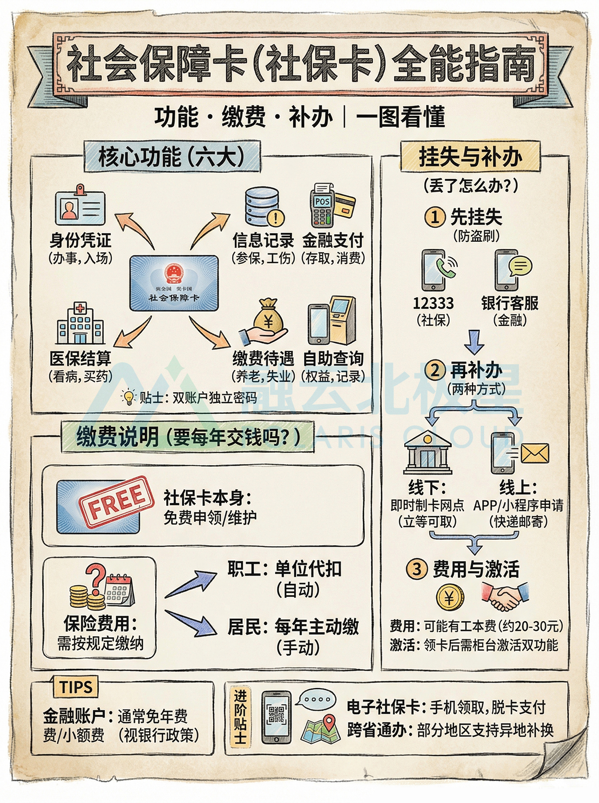 北极星OKR知识库官网-社会保障卡全指南:功能、缴费与补办详解插图 北极星OKR知识库官网-社会保障卡全指南:功能、缴费与补办详解插图