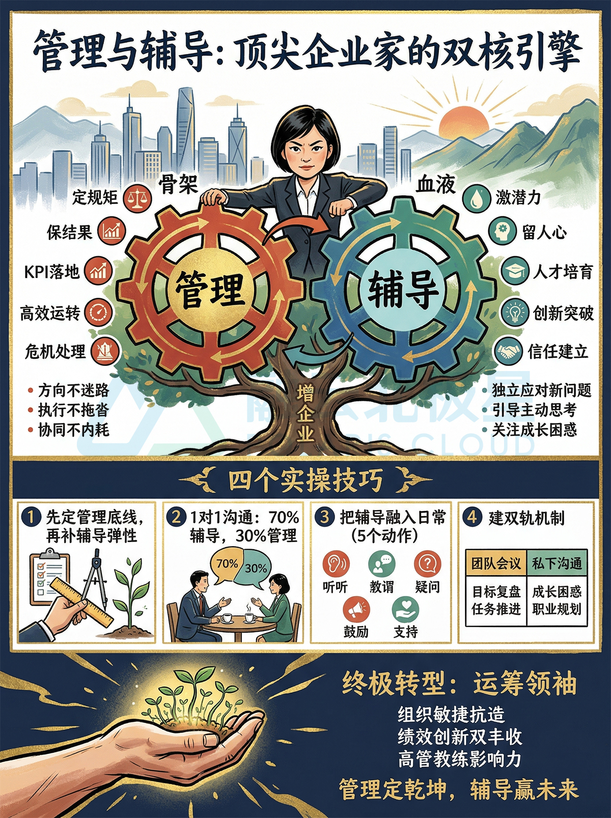 北极星OKR知识库官网-管理与辅导不是二选一,而是顶尖企业家的“双核引擎”插图 北极星OKR知识库官网-管理与辅导不是二选一,而是顶尖企业家的“双核引擎”插图