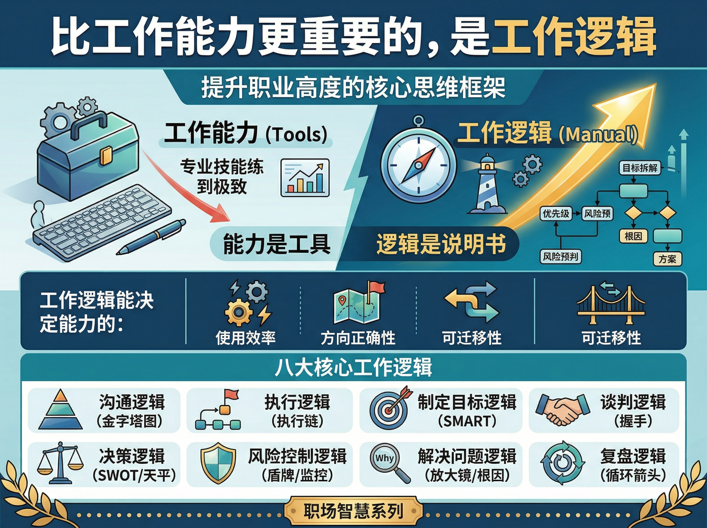 北极星OKR知识库官网-比工作能力更重要的，是工作逻辑插图