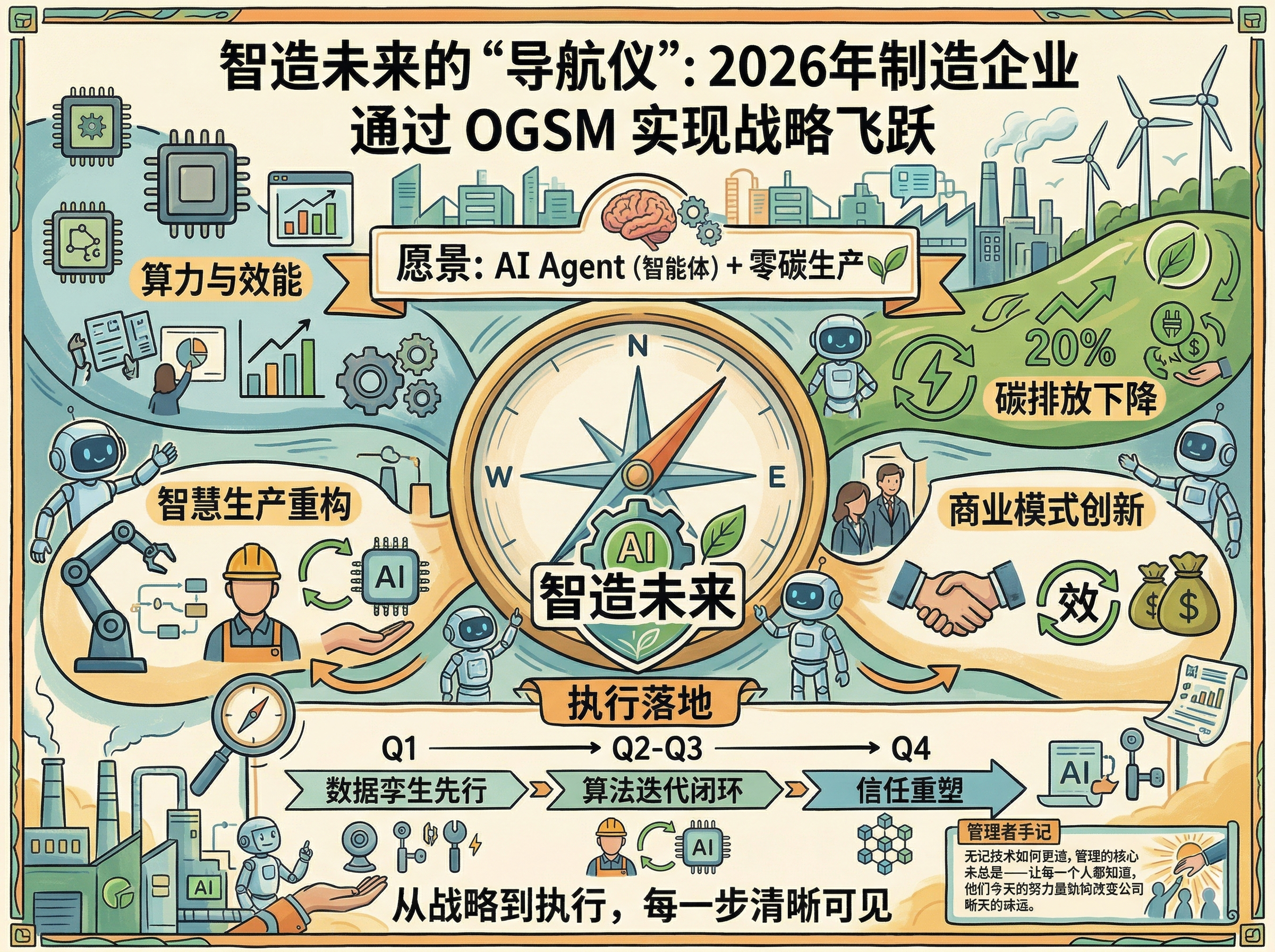 北极星OKR知识库官网-智造未来的“导航仪”：2026年制造企业如何通过OGSM实现战略飞跃插图