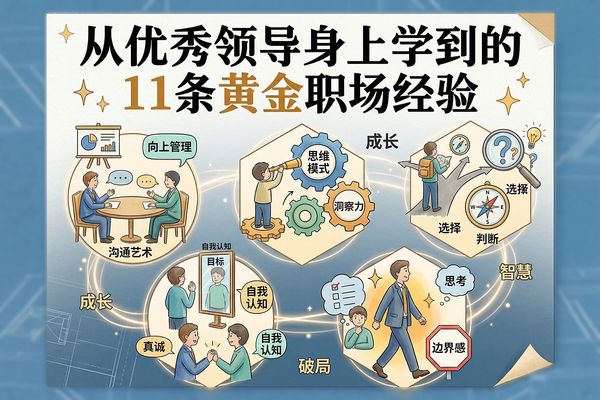 从优秀领导身上学到的11条黄金职场经验，越早知道越受益