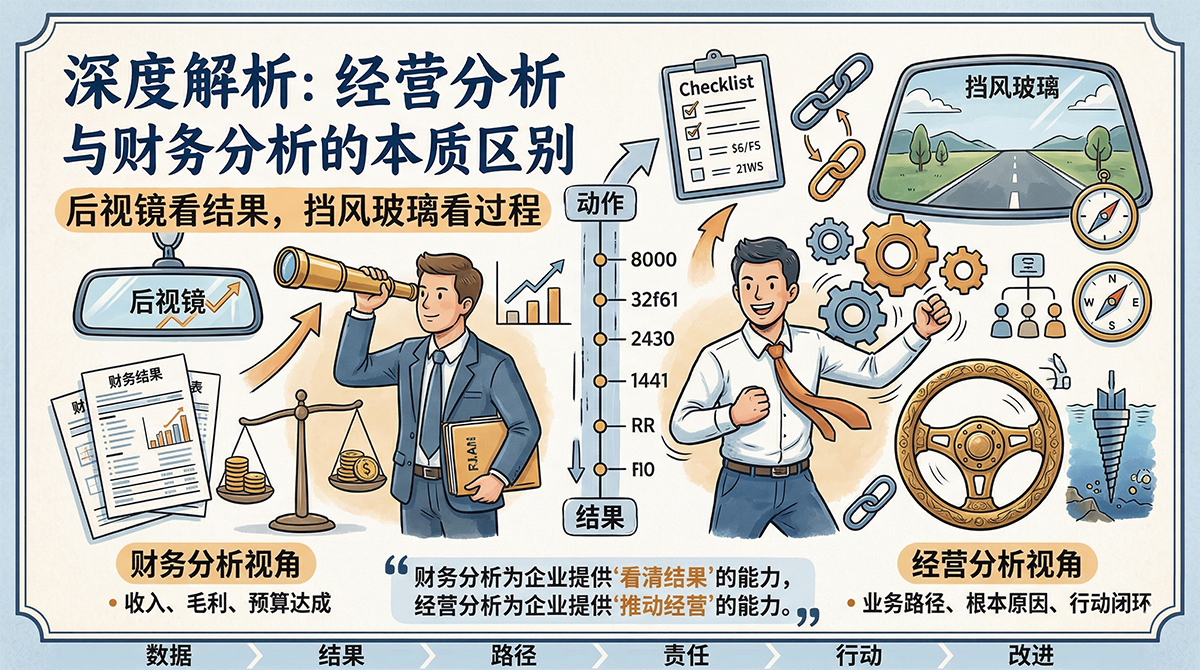 北极星OKR知识库官网-别再把财务报告当成经营分析:深度复盘两者的底层逻辑差异插图 北极星OKR知识库官网-别再把财务报告当成经营分析:深度复盘两者的底层逻辑差异插图