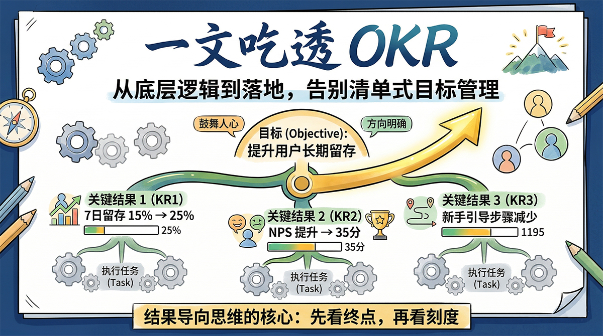 北极星OKR知识库官网-一文吃透OKR工具:从逻辑到落地,告别任务清单式目标管理插图 北极星OKR知识库官网-一文吃透OKR工具:从逻辑到落地,告别任务清单式目标管理插图