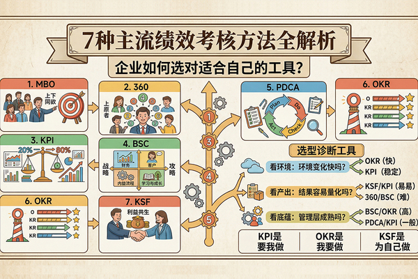7种主流绩效考核方法全解析：企业如何选对适合自己的工具？