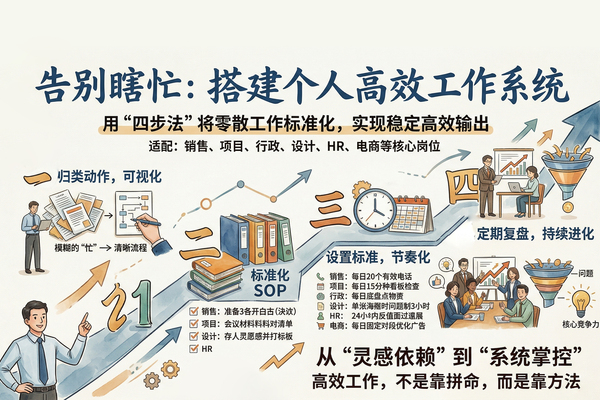 告别瞎忙：用四步法搭建你的个人高效工作系统