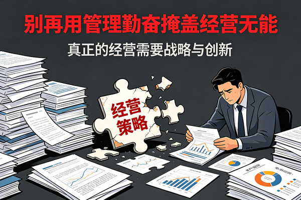 很多领导，只懂管理，不懂经营：管理管的是内部，经营赢的是市场