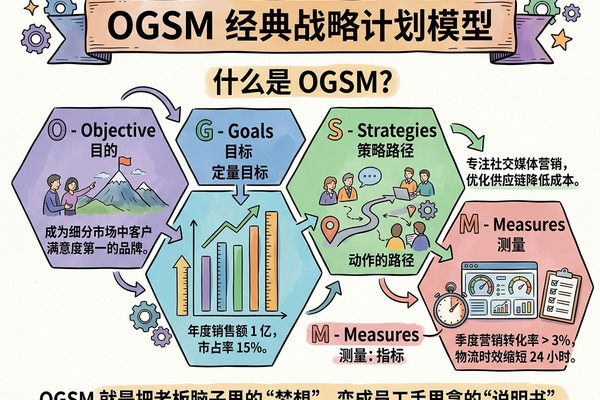 什么是OGSM？不用复杂报表！OGSM一页纸搞定全年战略规划