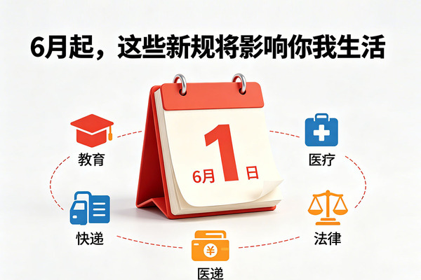 重磅！2026年6月起，一批全国新规正式落地，关乎衣食住行！