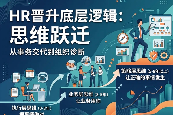 一文看懂HR晋升底层逻辑：从“事务交代”到“组织诊断”的思维跃迁