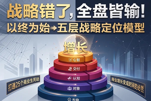 战略错了全盘皆输｜这套五层模型，打通25个商业生死劫，让增长成为必然