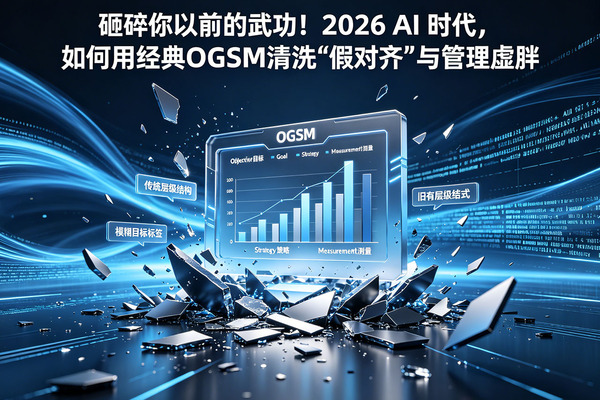 砸碎你以前的武功！2026 AI 时代，如何用经典OGSM清洗“假对齐”与管理虚胖