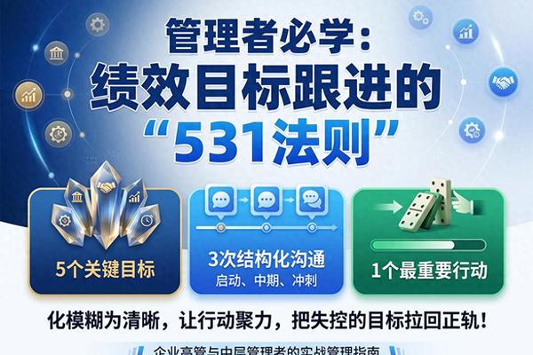 管理者必学｜绩效目标跟进的