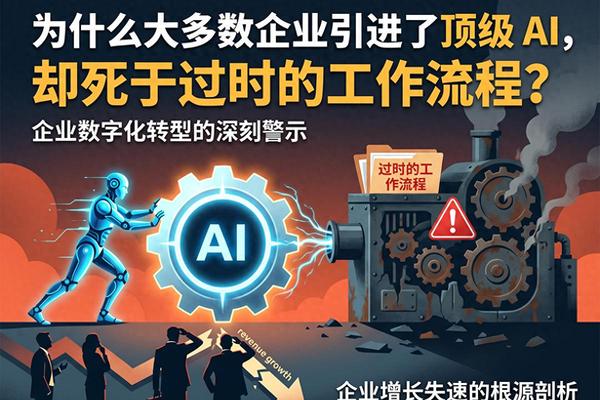 为什么大多数企业引进了顶级AI，却死于过时的工作流程？