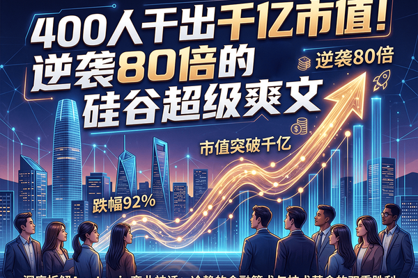 400人干出千亿市值——逆袭80倍的硅谷超级爽文