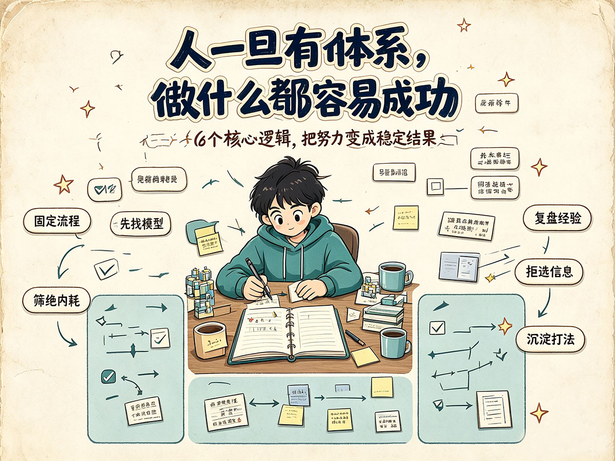 北极星OKR知识库官网-人一旦有做事体系,做什么都容易成功插图 北极星OKR知识库官网-人一旦有做事体系,做什么都容易成功插图