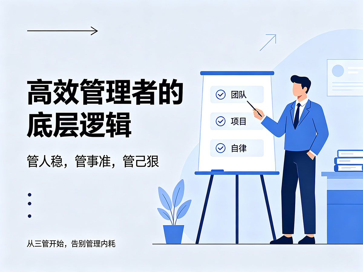 北极星OKR知识库官网-从零学会高效管理:管人、管事、管己,全套实操干货插图 北极星OKR知识库官网-从零学会高效管理:管人、管事、管己,全套实操干货插图