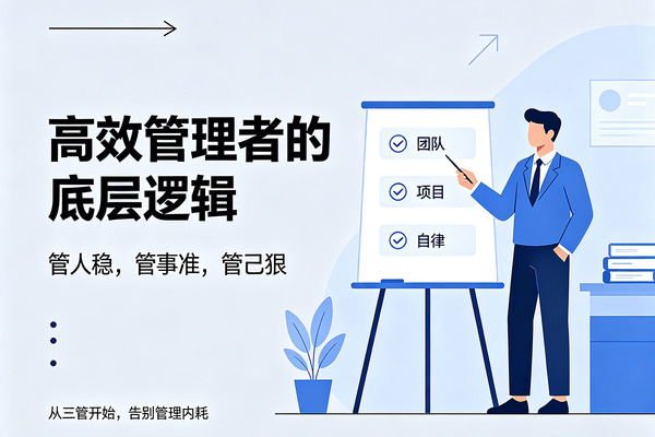 从零学会高效管理：管人、管事、管己，全套实操干货