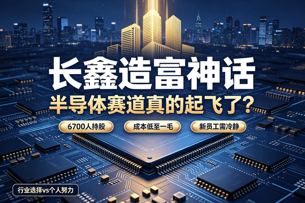 200亿股权激励：长鑫上市，上千员工实现财富跃迁！
