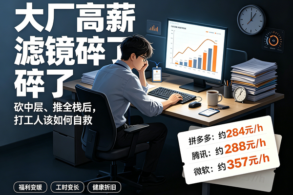 大厂砍中层、推全栈，看似提效实则压榨？普通人如何体面自救？