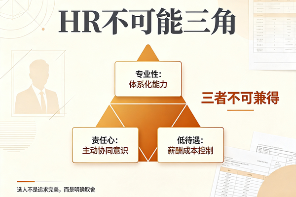 管理者必须要懂的“HR 不可能三角”：看看你有没有选错人！