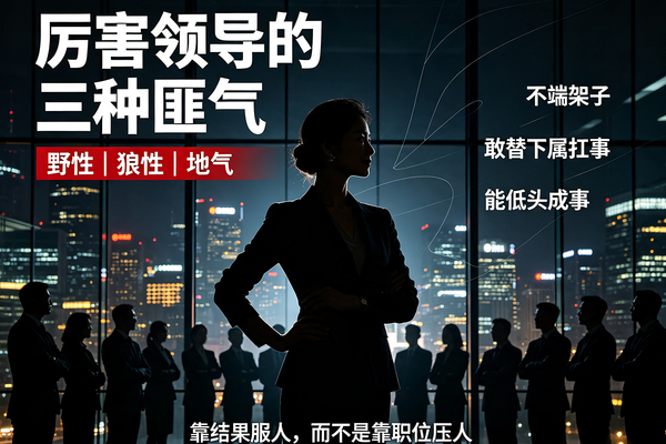 你的领导是在摆架子还是真有本事？看他身上有没有这3股“匪气”