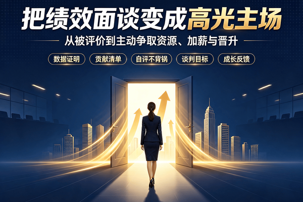 绩效面谈又被“降维打击”？掌握这5步，教你反客为主拿高薪！