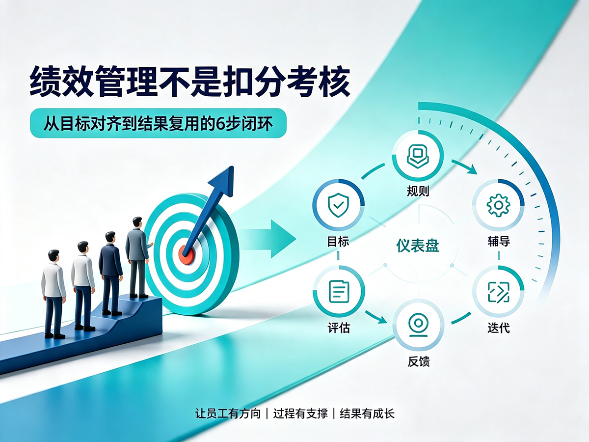 北极星OKR知识库官网-真正落地的绩效管理,只靠这6个闭环步骤(告别扣分式考核)插图 北极星OKR知识库官网-真正落地的绩效管理,只靠这6个闭环步骤(告别扣分式考核)插图