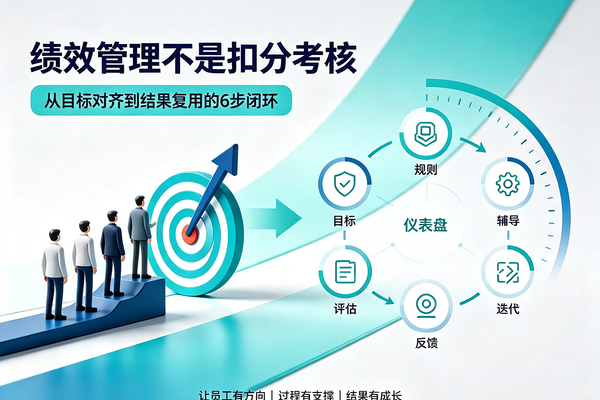 真正落地的绩效管理，只靠这6个闭环步骤（告别扣分式考核）