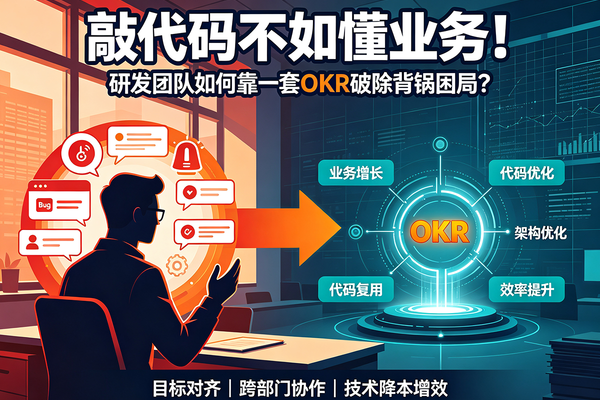 敲代码不如懂业务！研发团队如何靠一套OKR破除背锅困局？