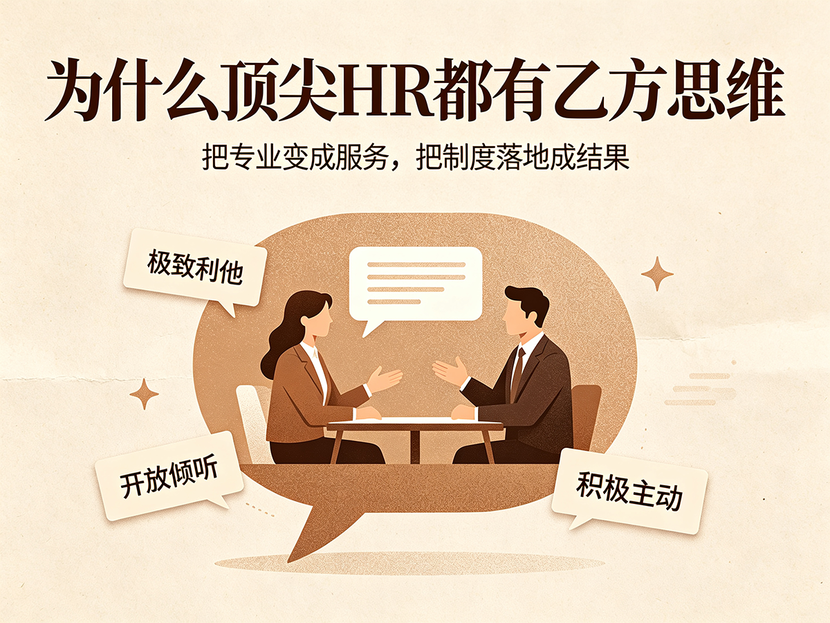 北极星OKR知识库官网-为什么真正厉害的HR,都有极强的“乙方思维”?插图 北极星OKR知识库官网-为什么真正厉害的HR,都有极强的“乙方思维”?插图