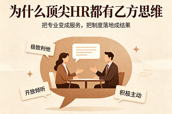 为什么真正厉害的HR，都有极强的“乙方思维”？