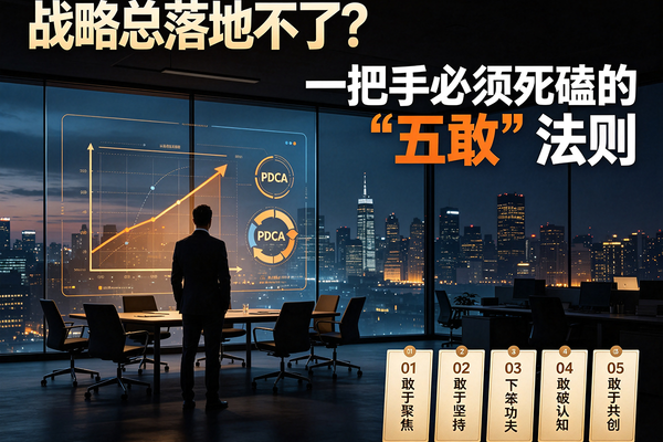 战略总落地不了？一把手必须死磕的“五敢”法则!