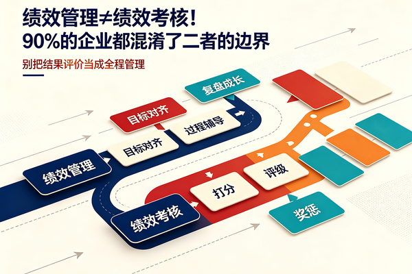 绩效管理≠绩效考核！90%的企业都混淆了二者的边界