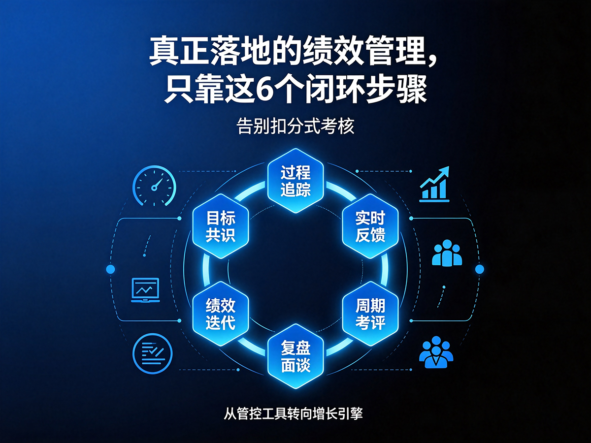 北极星OKR知识库官网-真正落地的绩效管理,只靠这6个闭环步骤(告别扣分式考核)插图 北极星OKR知识库官网-真正落地的绩效管理,只靠这6个闭环步骤(告别扣分式考核)插图