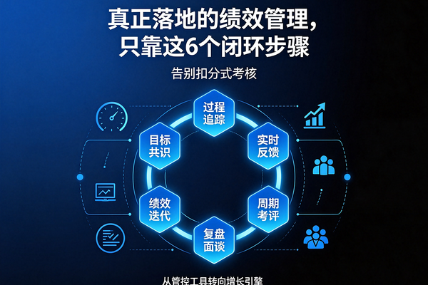 真正落地的绩效管理，只靠这6个闭环步骤（告别扣分式考核）