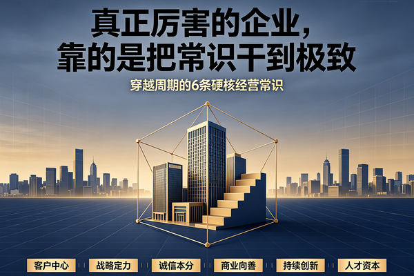 优秀企业长期盈利的6条基本常识，很多老板都不具备！