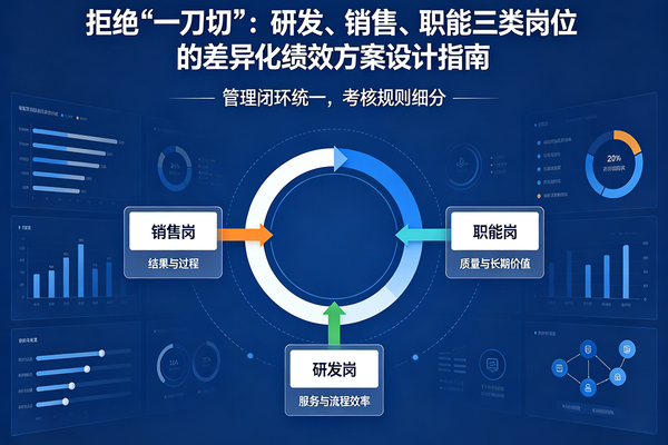 拒绝 “一刀切”：研发、销售、职能三类岗位的差异化绩效方案设计指南