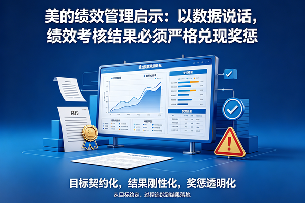 美的绩效管理启示：以数据说话，绩效考核结果必须严格兑现奖惩