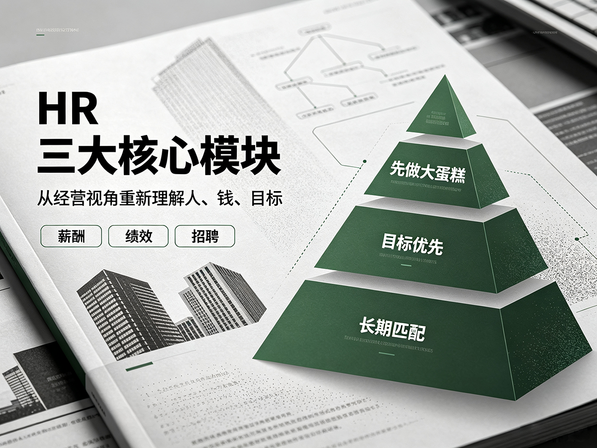 北极星OKR知识库官网-超越复杂工具：一句话破译HR三大核心模块的底层逻辑插图