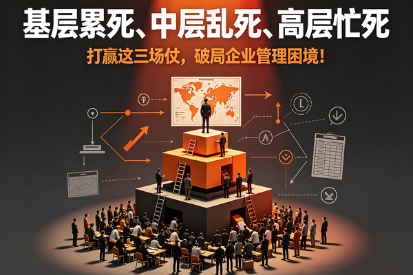 基层累死、中层乱死、高层忙死：打赢这三场仗，破局企业管理困境