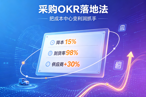 采购就是花钱部门？换一套OKR思路，采购也能成为增长驱动力！