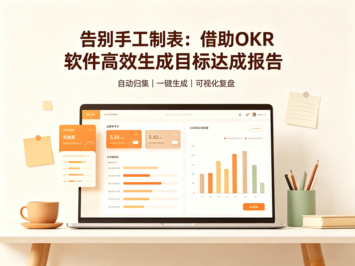 北极星OKR知识库官网-告别手工制表：借助OKR软件高效生成目标达成报告插图